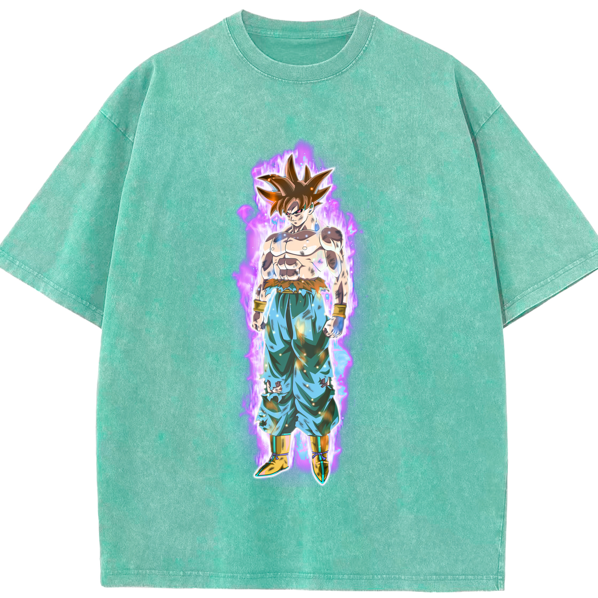 ドラゴンボール 孫悟空（そん ごくう）Son Goku カカロット DRAGON BALL Kakarotto 綿100% ヴィンテージ風 半袖Tシャツ（フロントプリント）